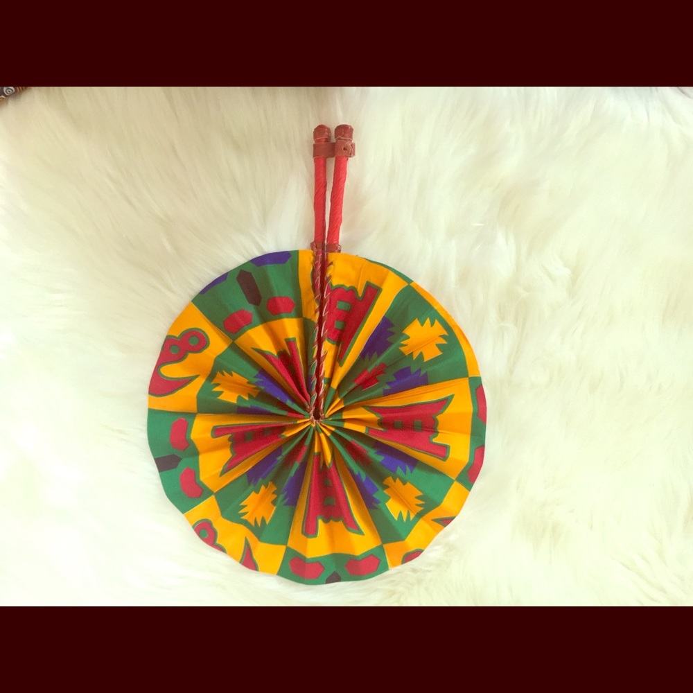 African handmade Ghana fan